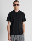 Polo de Manga Curta - Preto