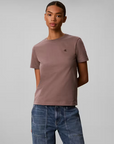 T-shirt com Logo - Bege
