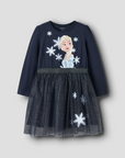 Vestido Frozen - Azul Marino
