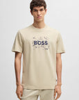 T-shirt com Relevo - Bege