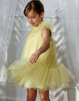 Vestido de Tule - Amarelo