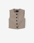 Colete Listado - Bege