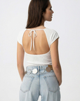 Top com Costas Abertas - Branco