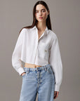 Camisa Cropped - Branco