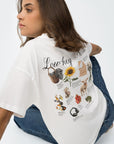 T-shirt com Estampado Traseiro - Branco