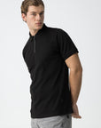 Polo com Fecho - Preto