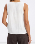 Top com Folhos - Branco