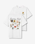 T-shirt com Estampado Traseiro - Branco
