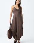 Vestido Midi - Castanho