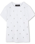 T-shirt com Brilhantes - Branco