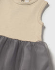 Vestido de Tule - Bege