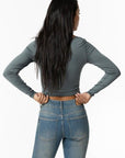 Top Assimétrico - Cinza