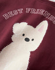 Sweat Estampada - Bordo
