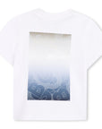 T-shirt com Estampado Traseiro - Branco