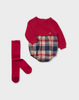 Babygrow com Meia - Vermelho