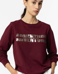 Sweat Combinada - Bordo