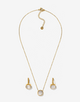 Conjunto de Colar e Brincos - Dourado