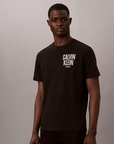 T-shirt com Estampado Traseiro - Preto