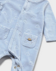 Babygrow com Pé - Azul Claro
