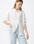 Camisa Listada - Branco