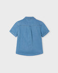 Camisa de Manga Curta - Azul Médio