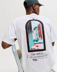T-shirt com Estampado Traseiro - Branco