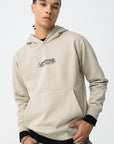 Hoodie com Estampado Traseiro - Bege