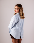 Camisa Relaxed Fit - Azul Claro