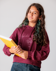 Hoodie Estampada - Bordo
