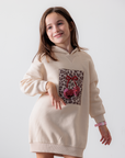 Vestido com Capuz - Bege