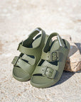 Sandálias de Tira - Verde Tropa