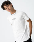 T-shirt com Estampado Traseiro - Branco