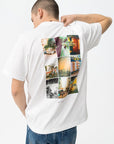 T-shirt com Estampado Traseiro - Branco