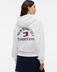 Hoodie com Estampado Traseiro - Branco