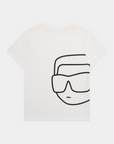T-shirt com Estampado Traseiro - Branco
