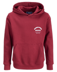 Hoodie com Estampado Traseiro - Bordo