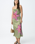 Vestido com Padrão - Verde