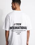 T-shirt com Estampado Traseiro - Branco