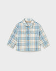 Sobrecamisa Xadrez - Azul Claro