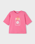 T-shirt Estampada - Rosa