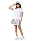 T-shirt com Brilhantes - Branco