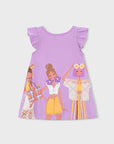 Vestido Estampado - Lilás