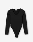 Body de Manga Comprida - Preto
