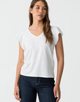 T-shirt Combinada - Branco