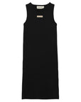 Vestido Canelado - Preto