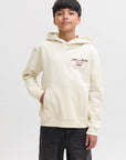 Hoodie com Estampado Traseiro - Bege