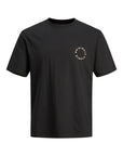 T-shirt com Estampado Traseiro - Preto