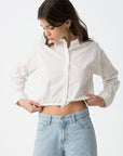 Camisa Cropped - Branco