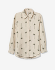Camisa com Padrão - Bege