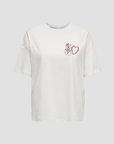 T-shirt com Estampado Traseiro - Bordo